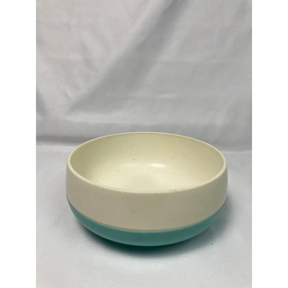 Vintage Vacron Vacuum Bowl Aqua Ivory‎ 5